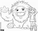 Abominable Everest Yeti Kolorowanka Pé Coloriagesgratuits Kolorowankimalowanki Adolescente sketch template