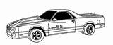 Camino Coloring Pages Car Drawings Cars Conquista Choose Board Chevrolet sketch template