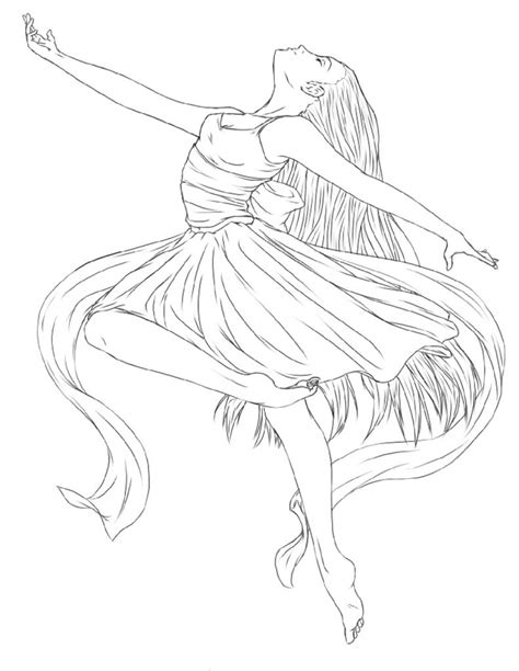 ballerina ballet dancer coloring page coloring pages