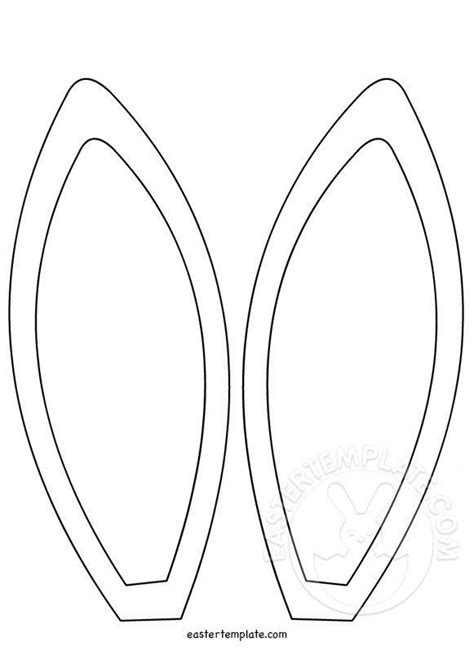 bunny ears template coloring page bunny ears template easter bunny