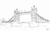 Bridge Tower Coloring Pages Brooklyn Drawing Drawings 1186 97kb 750px Dot sketch template