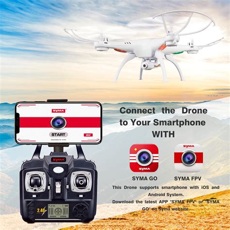 cheerwing syma xsw  wifi fpv drone ghz ch  axis gyro rc quadcopter drone  camera