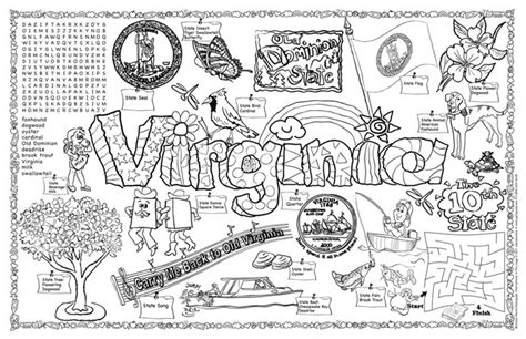 virginia coloring pages coloring home
