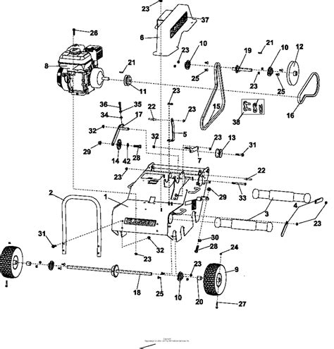 bunton bobcat ryan tahd steerable compact aerator honda hd parts diagram  main frame