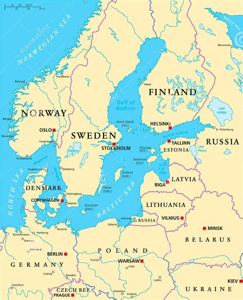 baltic sea region map  baltic review