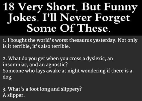 18 very short jokes that are so bad they re actually good
