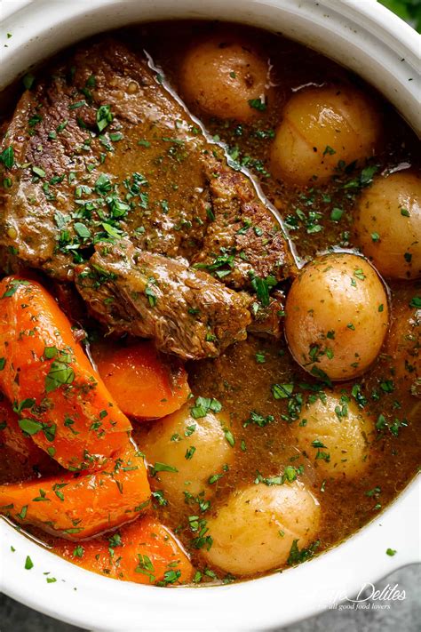 Slow Cooked Balsamic Pot Roast Slow Cooker Instant Pot Or Oven