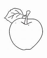Coloring Apple sketch template