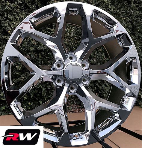 rw  wheels  chevy tahoe chrome rims   set