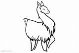 Llama Coloring Pages Sparkle Lineart Kids Printable sketch template