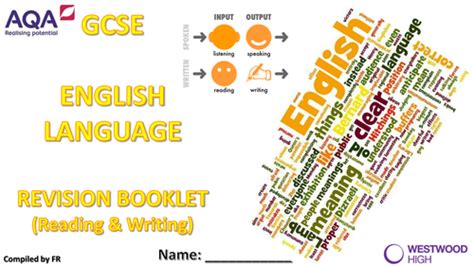 aqa gcse english language revision booklet teaching resources