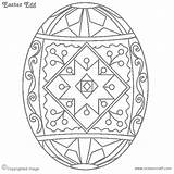 Easter Coloring Egg Eggs Pages Pysanky Ukrainian Adults Hard Designs Adult Colouring Printable Color Print Htm Mandala Paper Drawings Crafts sketch template