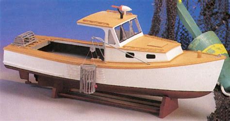 maine lobster boat wood model boat kit mw