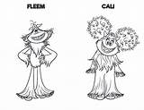 Smallfoot Coloring Cali Movie Pages Printable Print Size sketch template