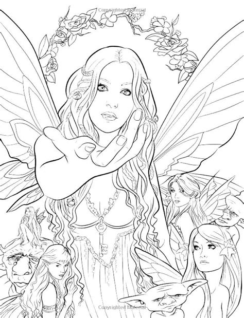 elves fairy coloring pages  printable coloring pages