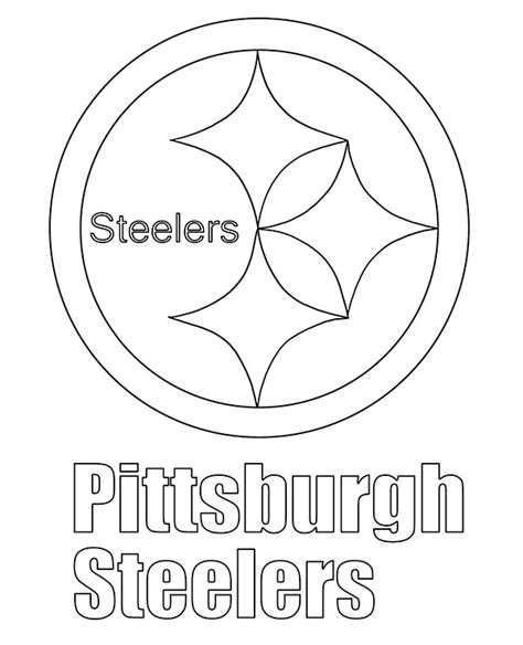 logo  pittsburgh steelers coloring page topcoloringpagesnet