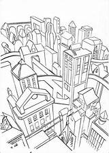 Gotham Skyscraper sketch template