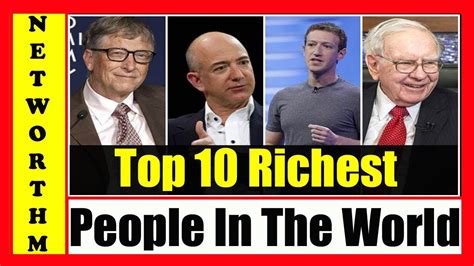 top 10 richest people in the world 2018 billionaires