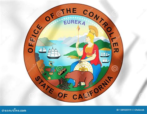 seal  california state controller usa stock illustration illustration  banner