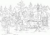 Narnia Coloring Witch Drawings sketch template