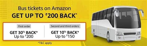 amazon bus booking offers upto rs  cashback  bus ticket booking
