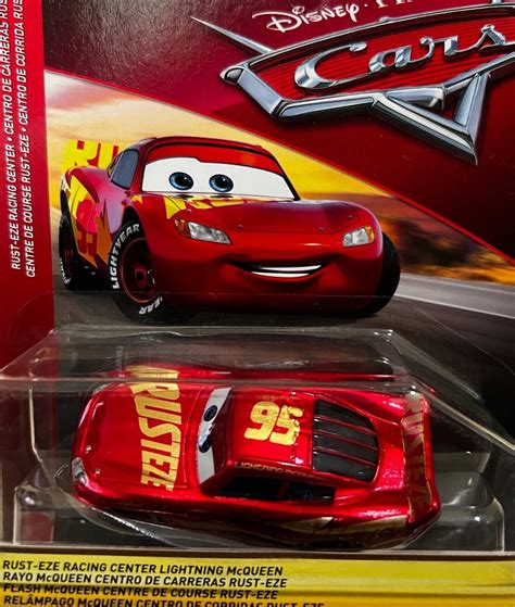 Disney Pixar Cars Rust Eze Racing Center Lightning Mcqueen New In
