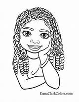 Coloring Pages Girl African Color Getcolorings Girls Jada sketch template