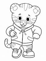 Tiger Daniel Coloring Pages Printable Everfreecoloring sketch template