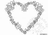 Coloring Heart Flowers Hearts Pages Flower Floral Kids Book Wedding Colouring Color Printable Sheets Coloringpage Eu Valentine Embroidery Reddit Email sketch template