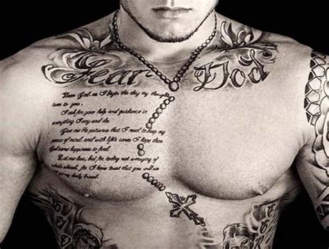 Chest Tattoos For Men Bible Quotes  800×609 Cool Tattoos Pinterest
