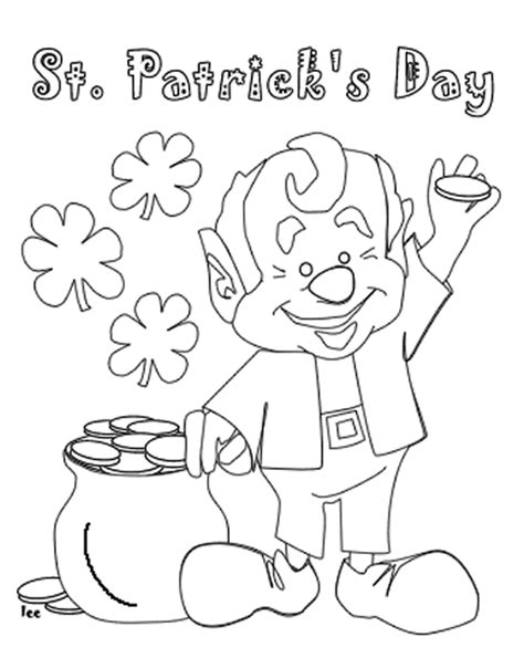 st patricks day printables coloring pages  print