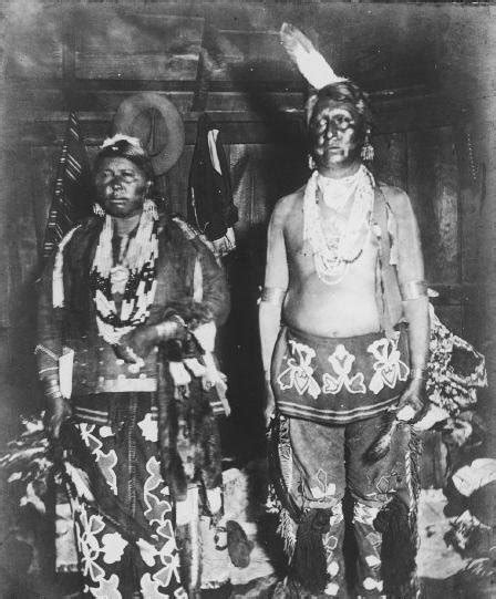 Omaha Couple Circa 1890 Native American Tribes Quapaw Wabash