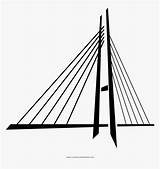 Bridge Anchored Suspension Kindpng sketch template