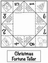 Fortune Teller Christmas Freebie Kids Teacherspayteachers Jokes Printables Speech Activities sketch template