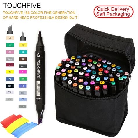 touchfive marker  colors art marker set oily alcohol based