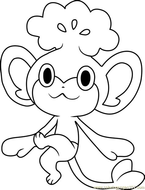 pansage pokemon coloring page  pokemon coloring pages