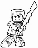 Coloring Ninjago Pages Zane Lego Popular sketch template