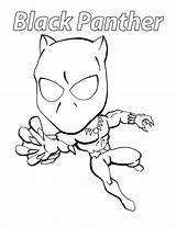 Pantera Negra Panther Heróis sketch template