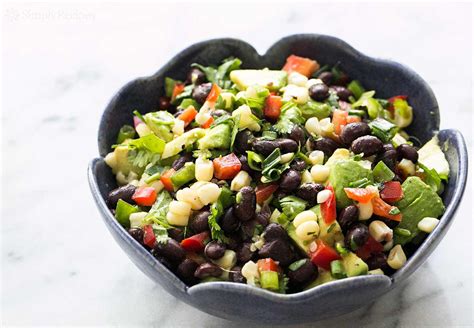 black bean salad recipe  corn  avocado