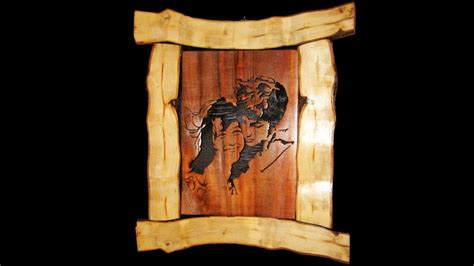 rustic scroll  portrait woodworking   youtube