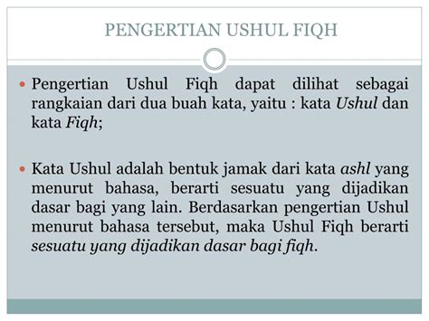 Ppt Ushul Fiqh Powerpoint Presentation Free Download Id 5325051