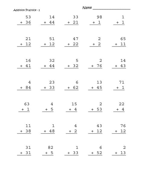 learning addition facts worksheets st grade  grade addition