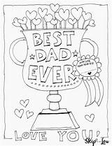 Coloring Father Dad Fathers Printable Pages Birthday Cards Ever Happy Card Kids Gifts Skiptomylou Super sketch template