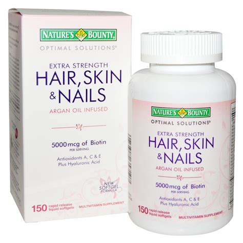 natures bounty optimal solutions hair skin nails