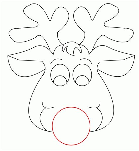 reindeer face clipart black  white clip art library