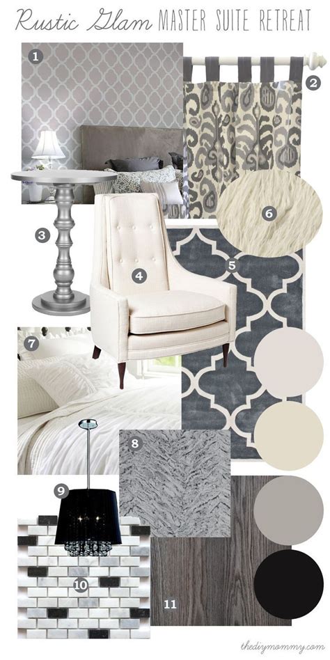 mood board rustic glam master suite retreat our diy house home decor bedroom glam living