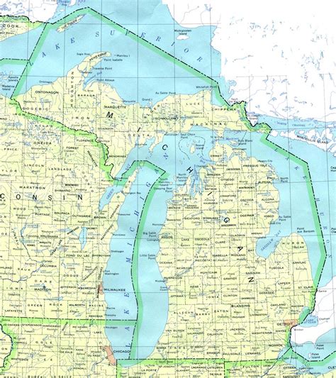 map  michigan america maps map pictures