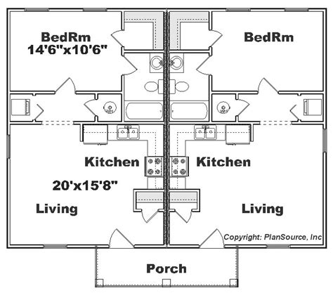 bedroom duplex house plan