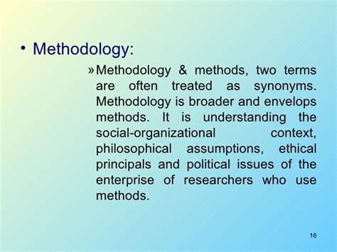 methodology meaning