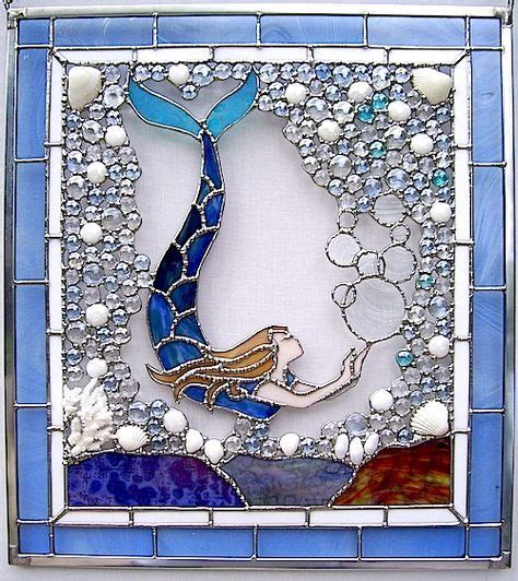 Free Stained Glass Mermaid Pattern We Are Mermaids So We Ve